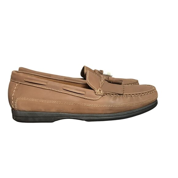 Dockers Mens 13 Brown Leather Loafers Tassel main image 9
